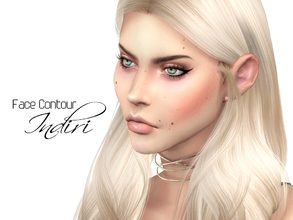 Sims 4 — Face Contour Indiri by Ms_Blue — Blush, highlights and skin detail all in one to give your sim gals a more