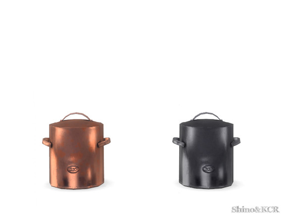 Sims 4 — French Quarter  - Pot 2 by ShinoKCR — Decorative Kitchen Ware for antique Kitchens