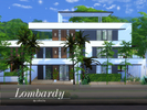Sims 4 — Lombardy by johnDu — Lombardy house is a four storey minimalist mixed modern designed house consisting of two