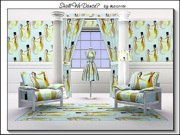 Sims 3 — Shall We Dance_marcorse by marcorse — Themed pattern: seahorse party time for your young Sim