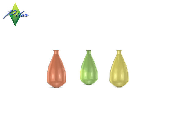 Sims 4 —  Brazil Vase L1 by Pilar — Vibrant colors and exotic woods