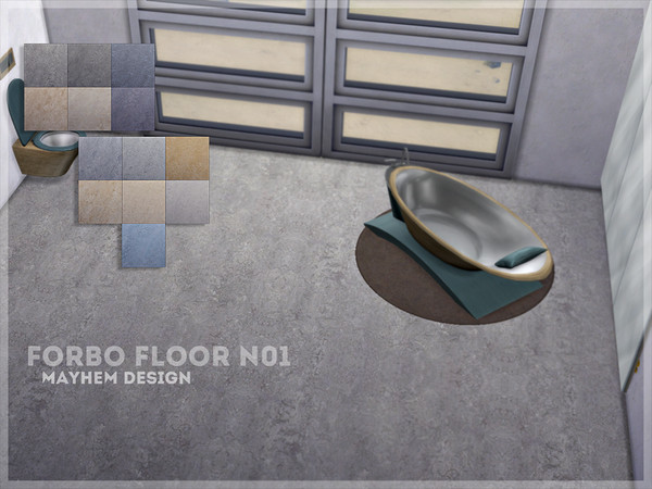 Sims 4 — Forbo Floor N01 by Mayhem-Design — Modern floor Can be found in stone category 13 colors Hope you'll like it! 