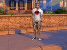 Sims 4 — ThunderCats Male White Shirt by LT8581m — Men's ThunderCats logo T-shirt