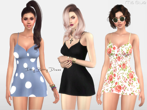 Sims 4 — Itty Bitty Dress by Ms_Blue — Just a little sweet dress, great for many occasions. Comes in 15 Colors. Female
