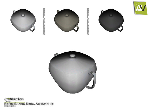 Sims 4 — Flynn Tall Soup Bowl with Lid by ArtVitalex — - Flynn Tall Soup Bowl with Lid - ArtVitalex@TSR, Aug 2016