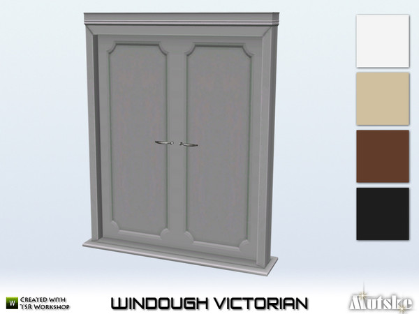 Sims 4 — WinDough Door Privat 2x1 by Mutske — This door is part of the WinDough Victorian Constructionset. Made by