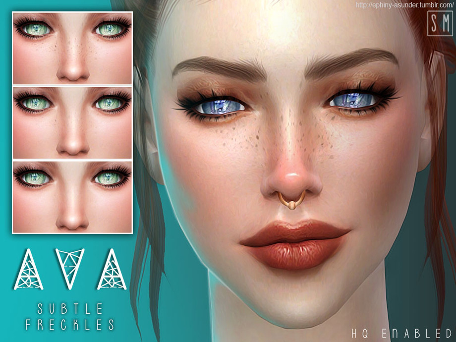 The Sims Resource - [ Ava ] - Subtle Freckles