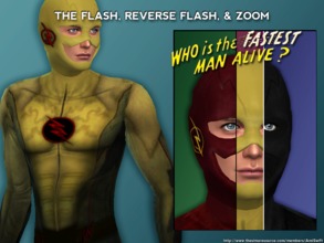 Sims 4 — Reverse Flash & Zoom Set by AmiSwift — Become your favorite speedster with costumes based on the CW