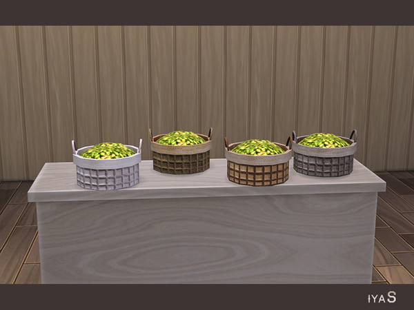 Sims 4 — Sunny Morning Basket with Pepper by soloriya — Rustic basket with small delicious pepper. 4 color variations.