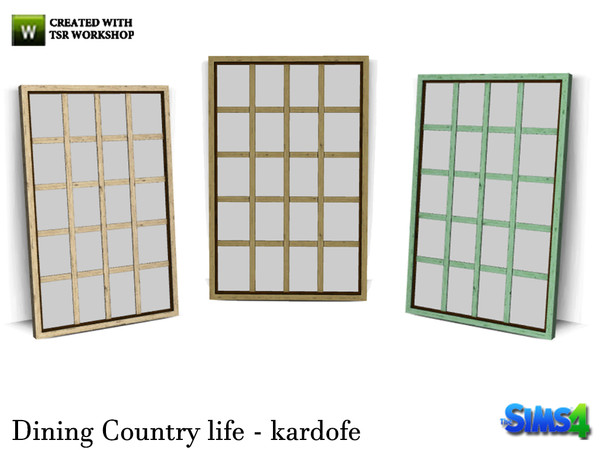 Sims 4 — kardofe_Dining Country life_Mirror by kardofe — Large mirror, leaning against the wall, imitated a large window 