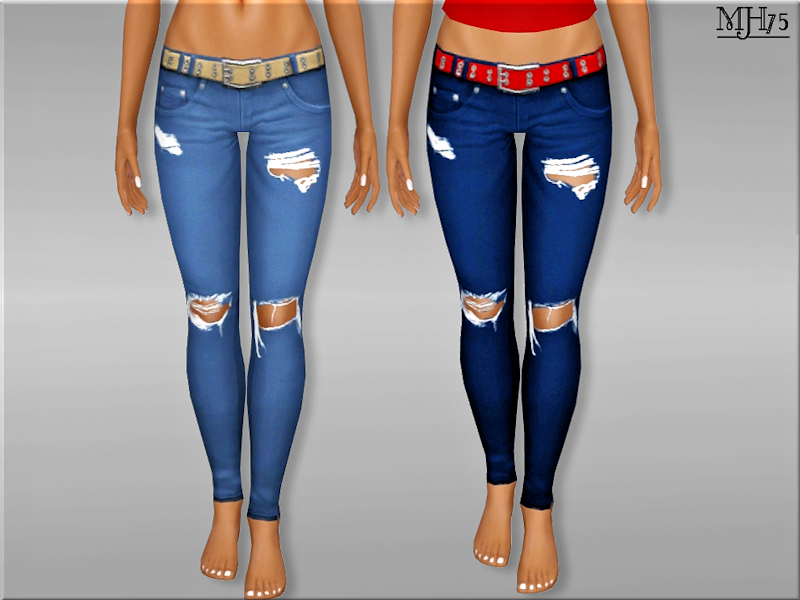 The Sims Resource - S3 Obstacles Jeans [AF]