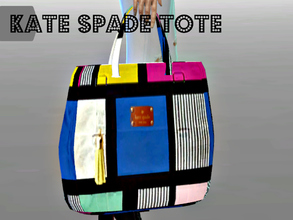 Sims 4 — Kate Spade Tote - mesh needed by sims4sisters — Recolor of Bags Collection Conversion by Lumy-Sims (12 color