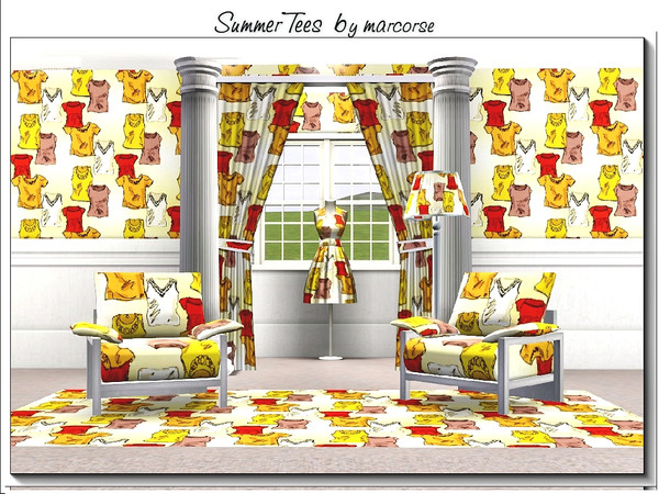 Sims 3 — Summer T's_marcorse by marcorse — Themed pattern: summer teeshirts for your girly Sim