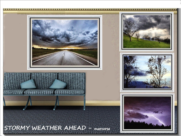 Sims 3 — Stormy Weather Ahead_marcorse by marcorse — Four landscapes with the signs of stormy weather ahead. 1 file. Mesh