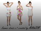 Sims 4 — Summer Collection 2016 - Dress v.1 by MilthSIM — Summer dress in 3 colors.