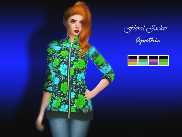 The Sims Resource - Floral Jacket