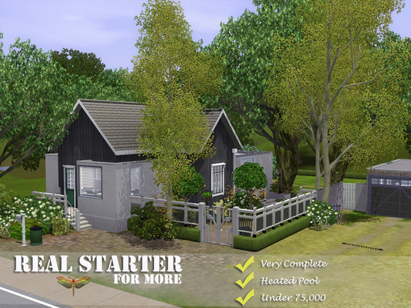 Sims 3 — Real Starter For More by fredbrenny — The end result of the Real Starter set of three. This lot is still the