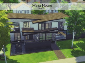Sims 4 — Myra House by MadabbSim — Welcome to Myra house! placed on a 40-30 lot you have lots of room to expand if need