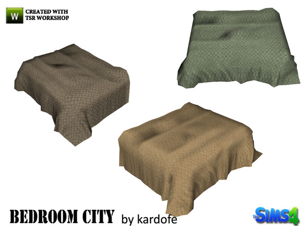 Sims 4 — kardofe_Bedroom City_Blanket by kardofe — Extra duvet for colder weather, in three different colors 