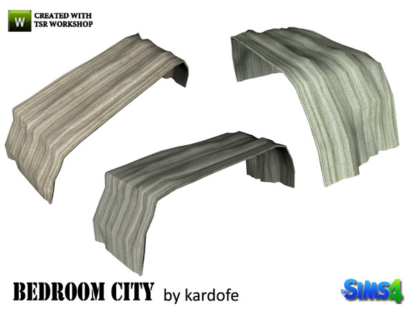 Sims 4 — kardofe_Bedroom City_Blanket2 by kardofe — Another small blanket to decorate the bed, in three different colors 