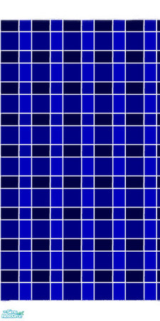 Sims 2 — Blue tile wall by gin513 — a lovely blue tile for a bath or kitchen.