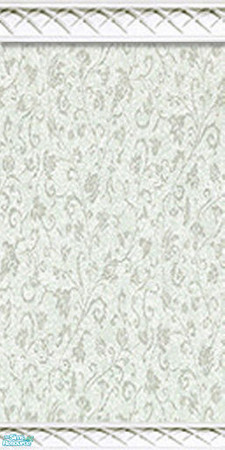 Sims 2 — Damask Wall - White by Raveena — Part of the Damask wall set.