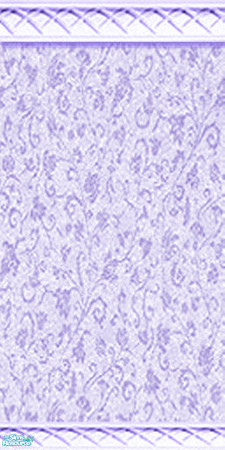 Sims 2 — Damask Wall - Lavender by Raveena — Part of the Damask wall set.