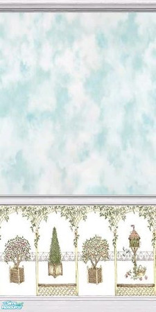 Sims 2 — Simalicious Clouds by tamlfra — Main bottom with a wispy cloudy top.