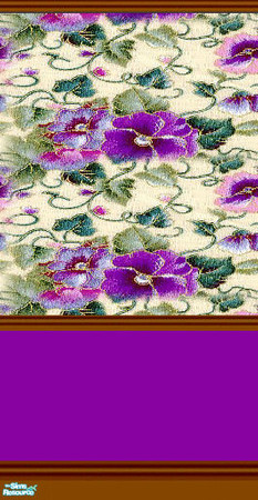 Sims 2 — Mama D's Sims2 Paper DBM 0010d - Rail by mamads32209 — A beautiful wallpaper, full of color. With dark brown