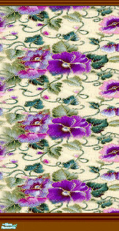 Sims 2 — Mama D's Sims2 Paper DBM 0010c - Double by mamads32209 — A beautiful wallpaper, full of color. With dark brown