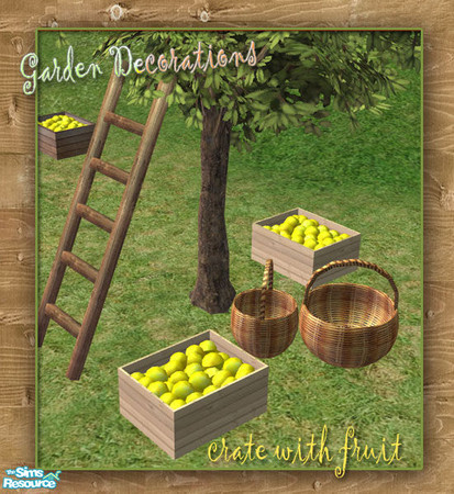 Sims 2 — S2S Crate with fruit - recolor No.6 by sims2sisters — 