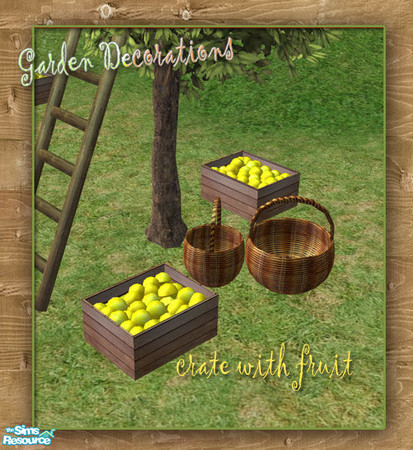 Sims 2 — S2S Crate with fruit - recolor No.5 by sims2sisters — 
