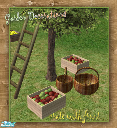 Sims 2 — S2S Crate with fruit - recolor No.4 by sims2sisters — 