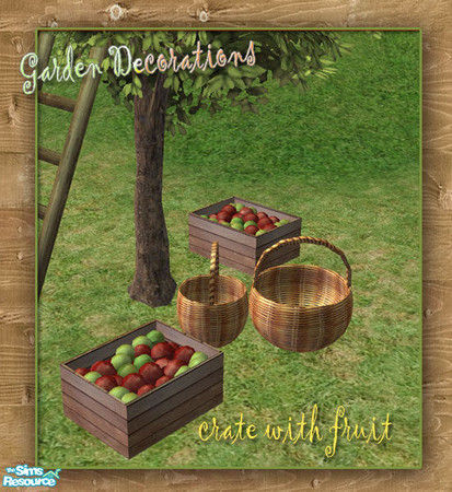 Sims 2 — S2S Crate with fruit - recolor No.3 by sims2sisters — 