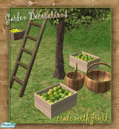 Sims 2 — S2S Crate with fruit - recolor No.2 by sims2sisters — 