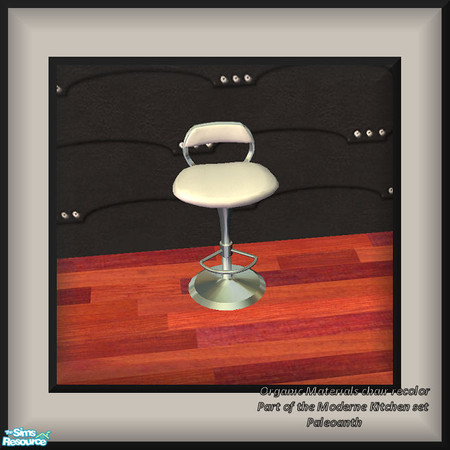 Sims 2 — Moderne Kitchen Set - Island chair by Paleoanth — Moderne Island chair. Part of the Moderne Kitchen set. Done in