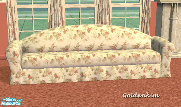 Sims 2 — Pink roses set - sofa by goldenkim — 