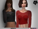 Sims 4 — IMF Cropped Meshed Top by IzzieMcFire — This set cropped meshed tops contains 8 colors. Enjoy (: