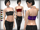 Sims 4 — Leather Chain Bralet by DarkNighTt — Leather Chain Bralet Have 6 colors. Game mesh. Printed Texture. Have fun!
