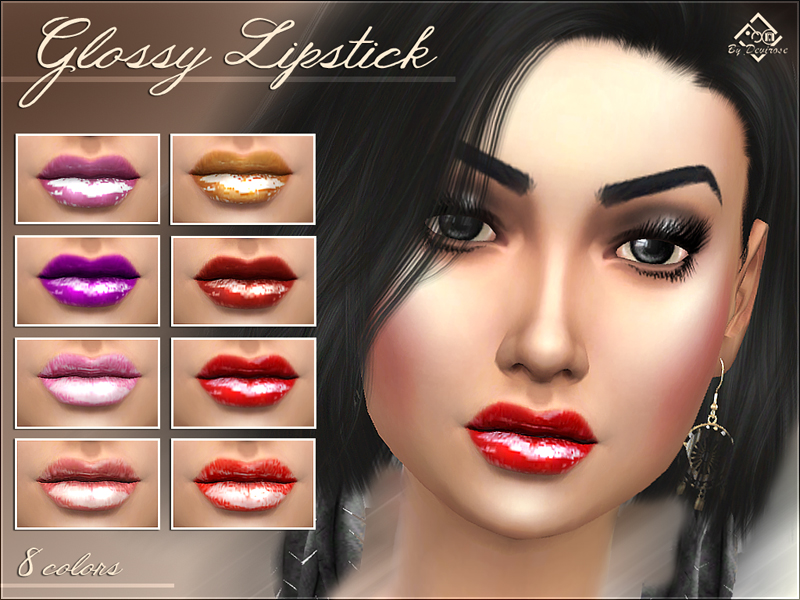 The Sims Resource - Glossy Lipstick