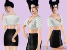 Sims 3 — Friday set by StarSims — Friday set. The perfect outfit for a party or date. The set include plunge crop top