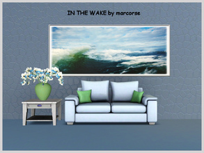 Sims 3 — In the Wake_marcorse by marcorse — Painting of the wave rising in the wake of a large motor launch. Mesh created