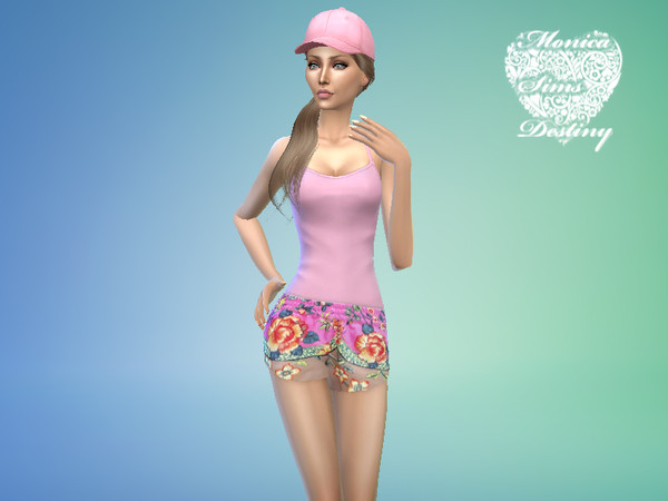 Sims 4 — Adidas Flower Short - Spa Day needed by MyDestiny93 — I love sport clothes. Today Short Adidas Originals