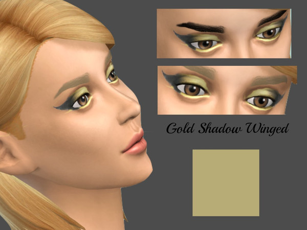 Sims 4 — Gold Shadow Winged  by simmerally2 — Hey! Quite proud of this creation! it took me a few hours but i did it!