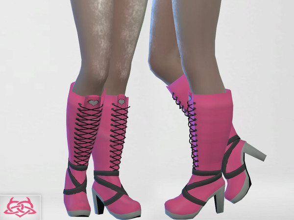 Sims 4 — Draculaura boots by Colores_Urbanos — Monster High - Draculaura boots new meshes made by me from Paraguay with