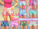 Sims 4 — Lilly Pulitzer Shorts by berrypink — These are my first CC creation! I'm so happy with how they turned out.