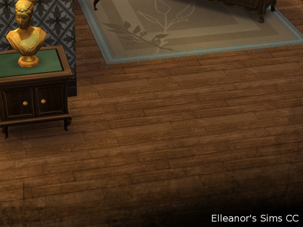 Sims 4 — Rover planks _set_ESCC by Elleanors_Sims_CC — Old but clean wooden floors that can fit in all interiors of your