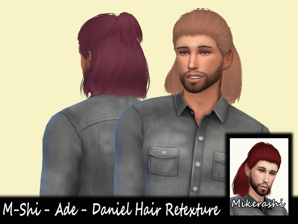 Sims 4 — M-Shi - Ade - Daniel Hair Retexture (Mesh Needed) by mikerashi — -33 Colors (No Ombre) -Texture made by Me