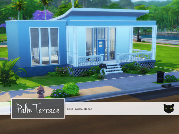 Sims 4 — Palm Terrace by blackcatdecor — Palm Terrace is a comfortably sized first or second home, perfect for young