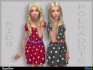 Sims 4 — Kids PolkaDots Dress by SegerSims — A pretty dress for a little pretty girl! Outfit: Everyday, Formal and Party